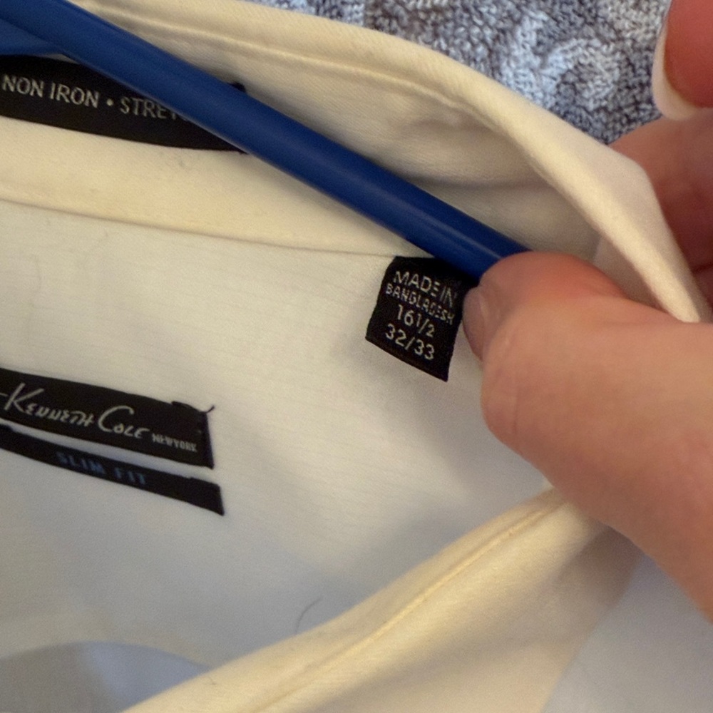 Kenneth Cole Cream Dress Shirt